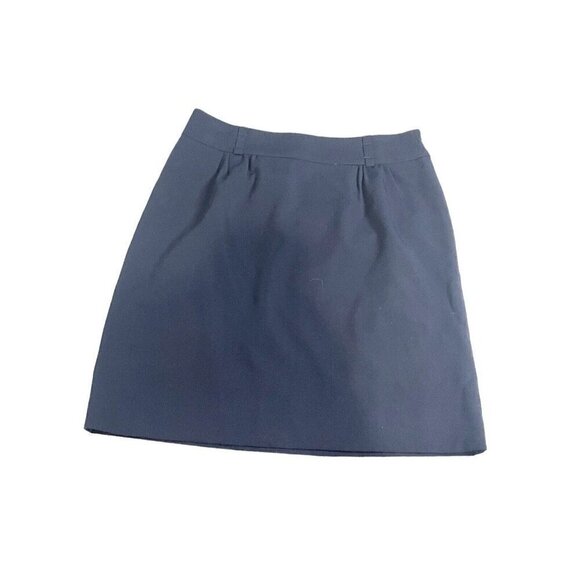 Loft Women's Mini Skirt Size 0 NWT Navy Blue Above Knee Career A-line - Picture 4 of 4